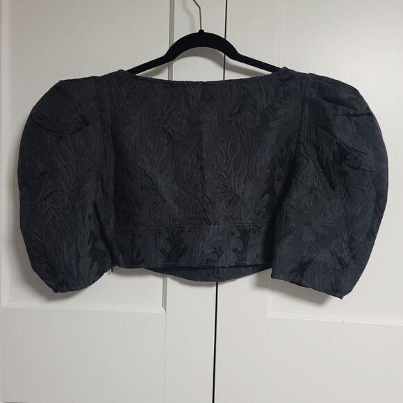 Who What Wear Div cropped puff sleeve top, medium - Picture 9 of 11